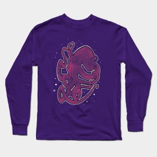 dark purple octopus Long Sleeve T-Shirt